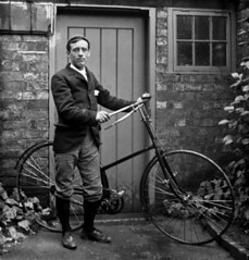 Victorian cyclist, circa 1890.