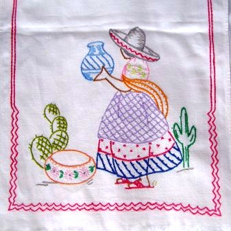 Mexican Girl Embroidery