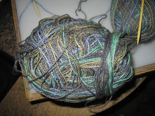 One unholy mess of a yarn ball