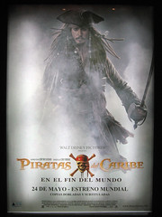 Jack Sparrow on Pirates 3 poster