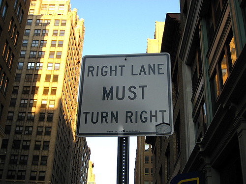 Right Lane Must Turn Right, Midtown