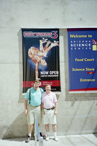 Phil and Robert at Body Worlds