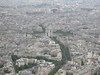 L'Arc de Triumph as seen from the Eiffel Tower