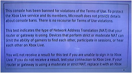 Xbox Live ban