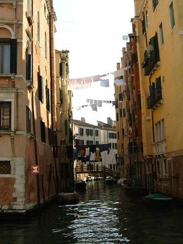 Washing in Venice, Italy
