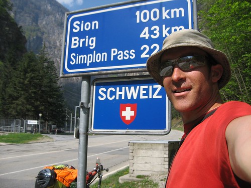 Swiss border at Gondo, Switzerland