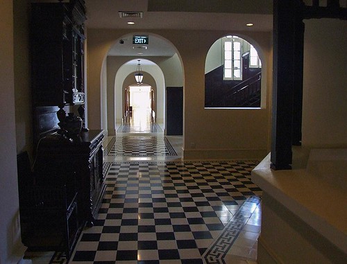 Interior, Raffles Hotel Le Royal, Phnom Penh.  Restored Art Deco. by chrisjohnbeckett.