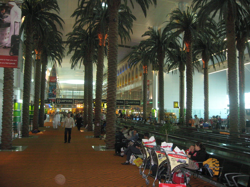 Main concourse at the Dubai airport