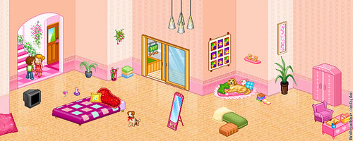 My Creation (Cute Girly Room) by (Stephanie) by miniroom.