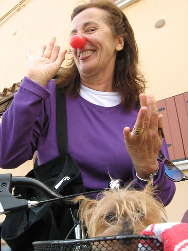 A clown in Peschiera, Italy