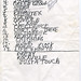 REM 1985 Majestic Theatre Set List (Signed by Michael Stipe)