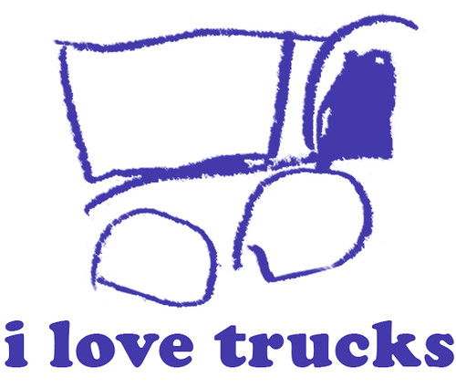 i love trucks freezer stencil