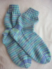 Finished Lorna's Laces Socks