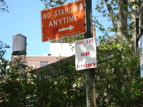 no standing you are here