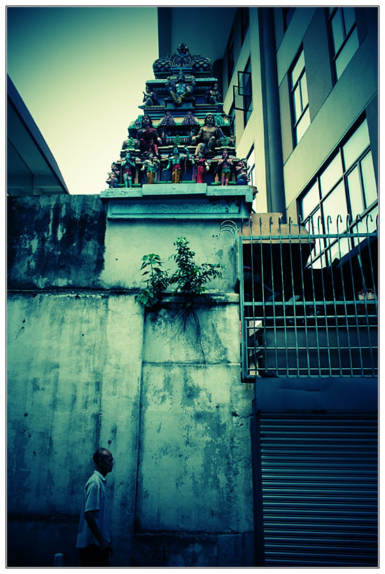 Outside Sri Maha Mariamman Temple KL