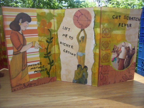 Collaged Accordion Book 5