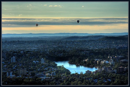 Balloons Over Brisbane River