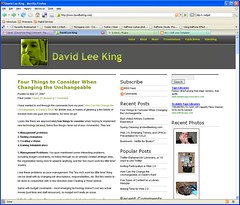 New Theme at davidleeking.com