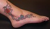 TATTOO EXPO | flower Foot Tattoos