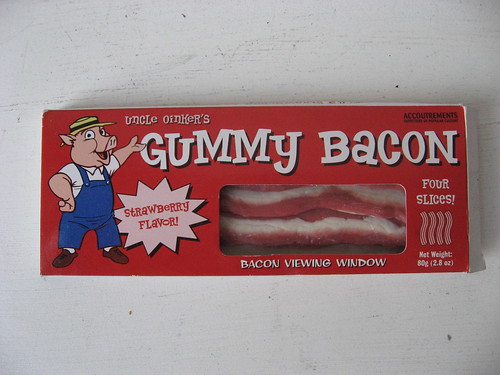 05-04 Strawberry flavored gummy bacon strips