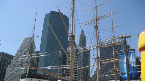 View of ship at South Street Seaport in 2007