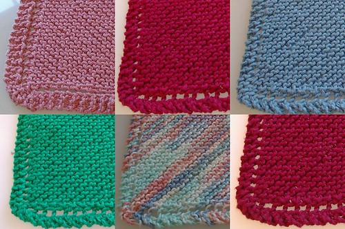 Hand knit wash cloths for store