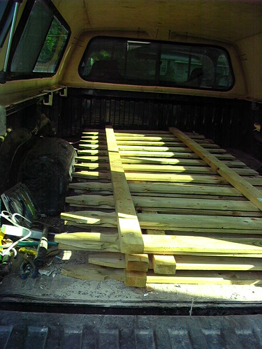 Fence panels - glad to have an 8' truck bed