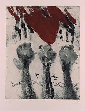 Antoni Tàpies, Empreintes de main, 1970
