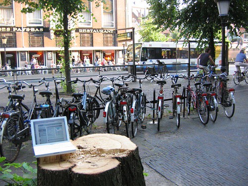 Laptop, Janskerkhof, Utrecht