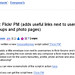 Flickr PM - A GM script that adds Useful links next to usernames on Flickr