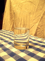Half a glass of water