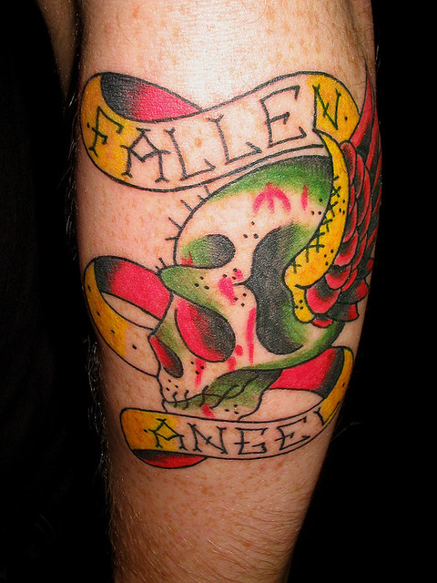 Fallen Angel Tattoo. my new tattoo from the 2005 tattoo convention in 