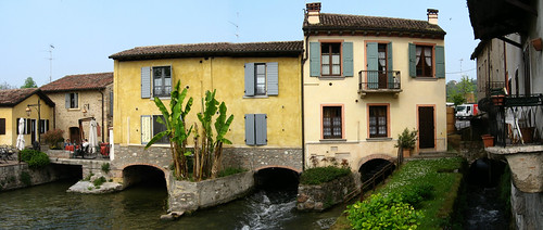 Water channels for mills in Salionze, Italy