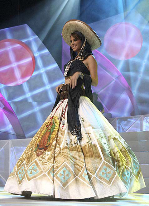 Miss Mexico's pageant dress raises eyebrows