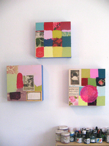 patchwork paintings wall
