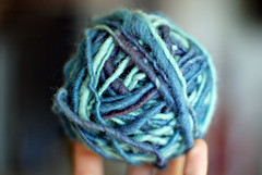 yarn- blue ball