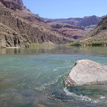 Grand Canyon at the Tapeats Creek & Colorado River confluence looking east