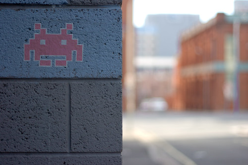 Space Invaders Stencil