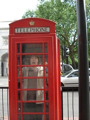Tim in a phonebooth
