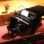 Piano performer at Chapel.