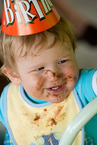 His cake-filled face is what you want to remember