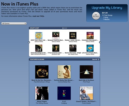 iTunes Plus now available