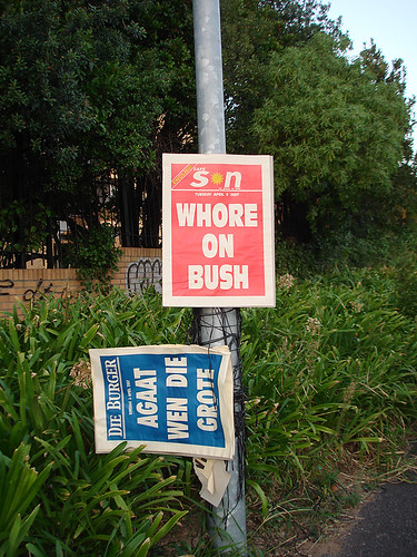 Headline Poster: Cape Son - Whore On Bush (Tuesday 3 April 2007)