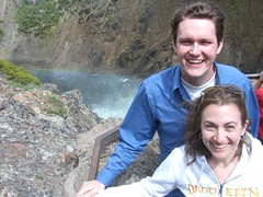 Dan and Jessica at Upper Falls, Yellowstone