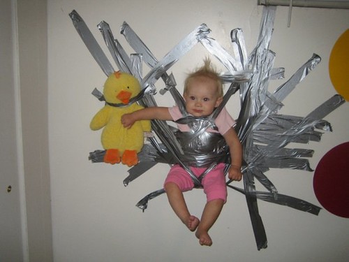 duct tape child
