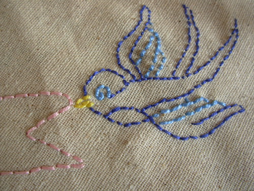 bird quilt detail