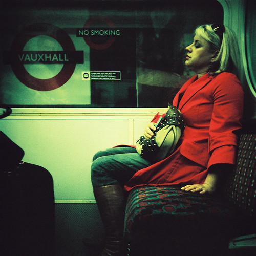 Red Woman In Tube