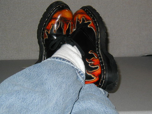 My flame shoes
