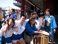 Enthusiastic drummers