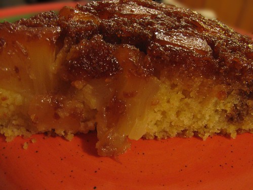 Pineapple Upside Down Corn Cake